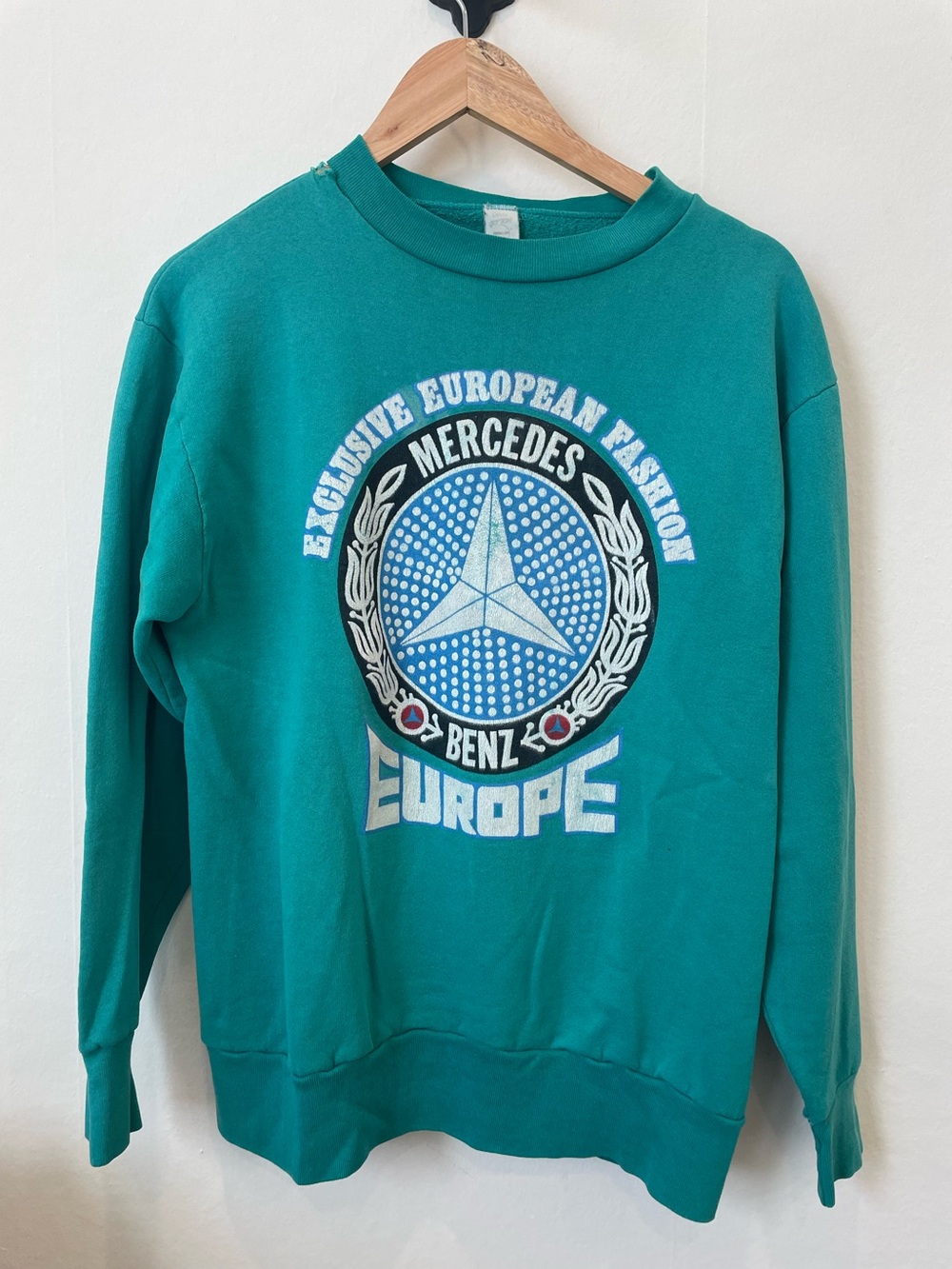 Mercedes Benz vintage distressed sweatshirt size large hooded sweat